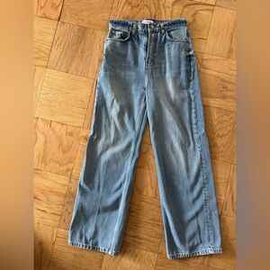 Reformation Val Light Blue Wide-Leg Jeans